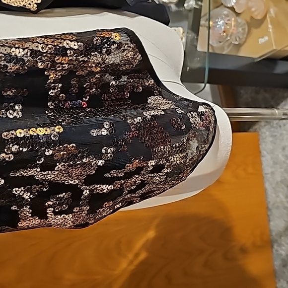 Guess gold/black sequin cardigan - Picture 5 of 9